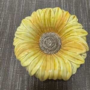 Sunflower Ceramic Decorative Dish